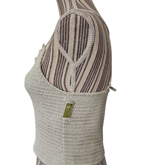 Free People Intimately Right on Time Women Sleeveless Smocked Tank Top/C Size M - Picture 7 of 11